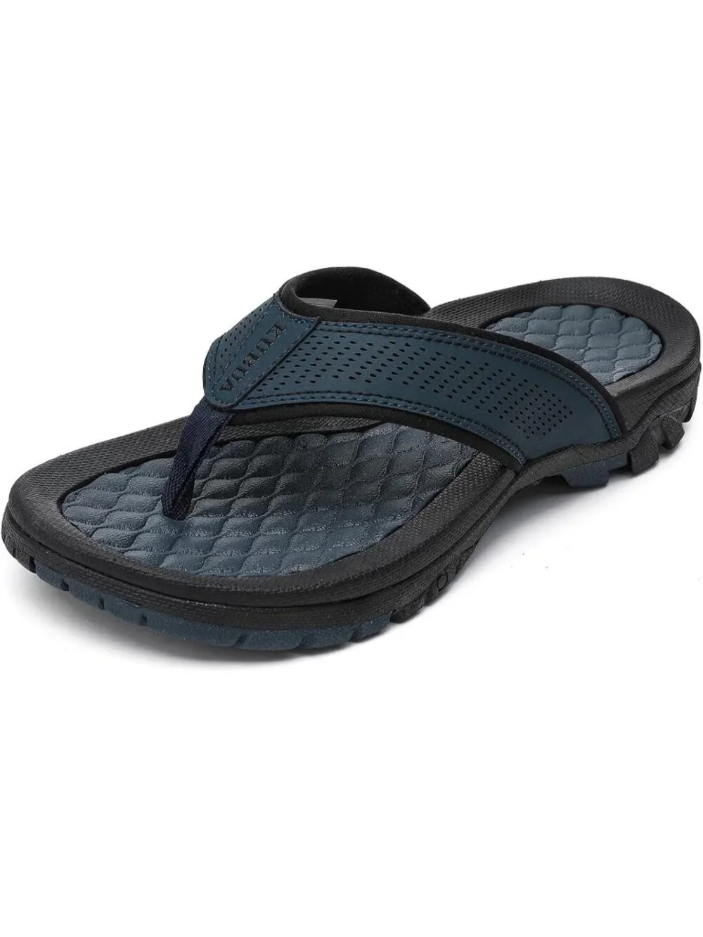 Men's Blue Beach Flip-Flops Water Casual Outdoor Athletic Thong Sandal Slipper